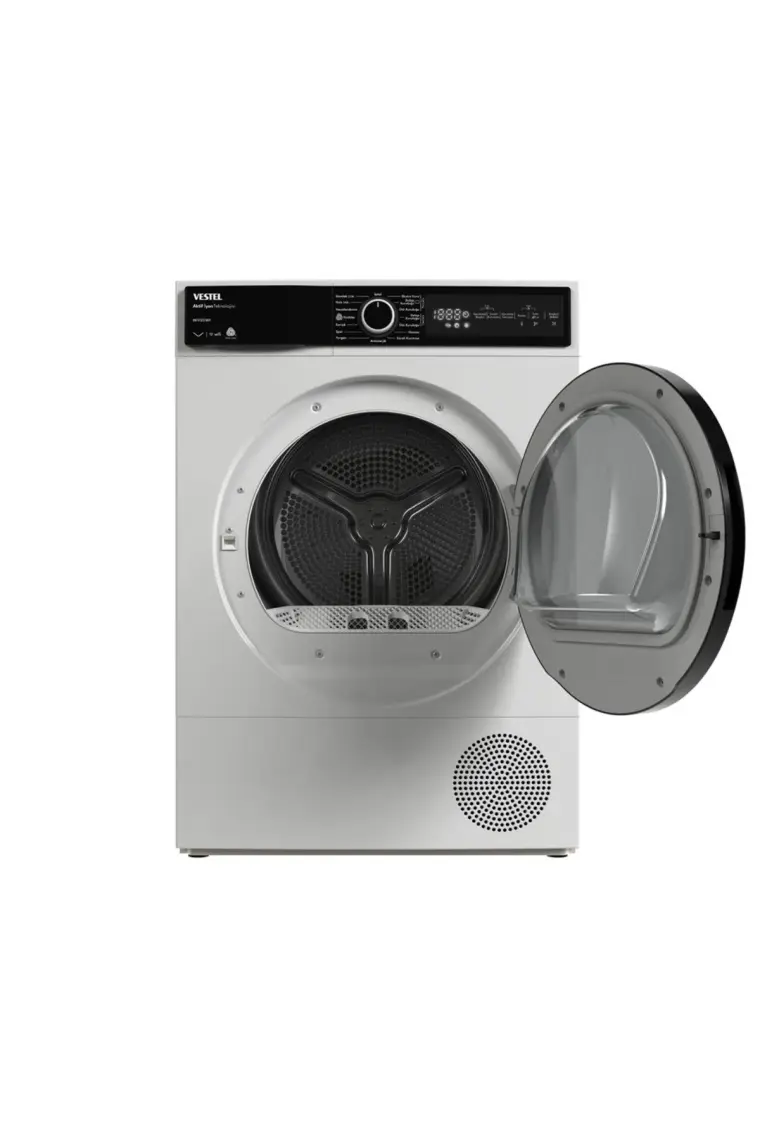 Vestel KM 97202 WiFi’li 9 Kg Isı Pompalı Kurutma Makinesi – A++ Enerji Sınıfı, Çocuk Kilidi, Akıllı Nem Sensörü, Hızlı Kurutma