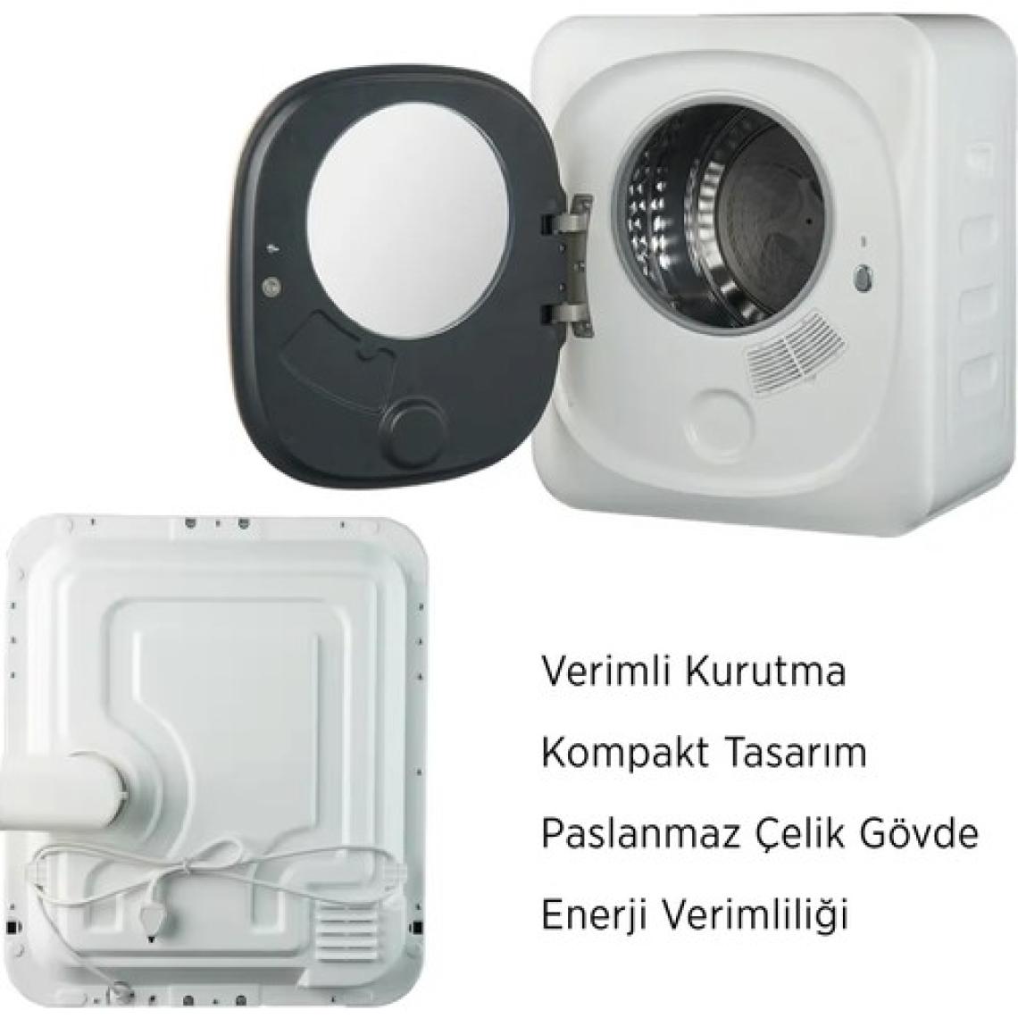 Taşınabilir Akıllı Kurutucu – 4 Kg Kapasiteli, Yer Kaplamayan, 5 Kurutma Modlu, Hızlı ve Verimli