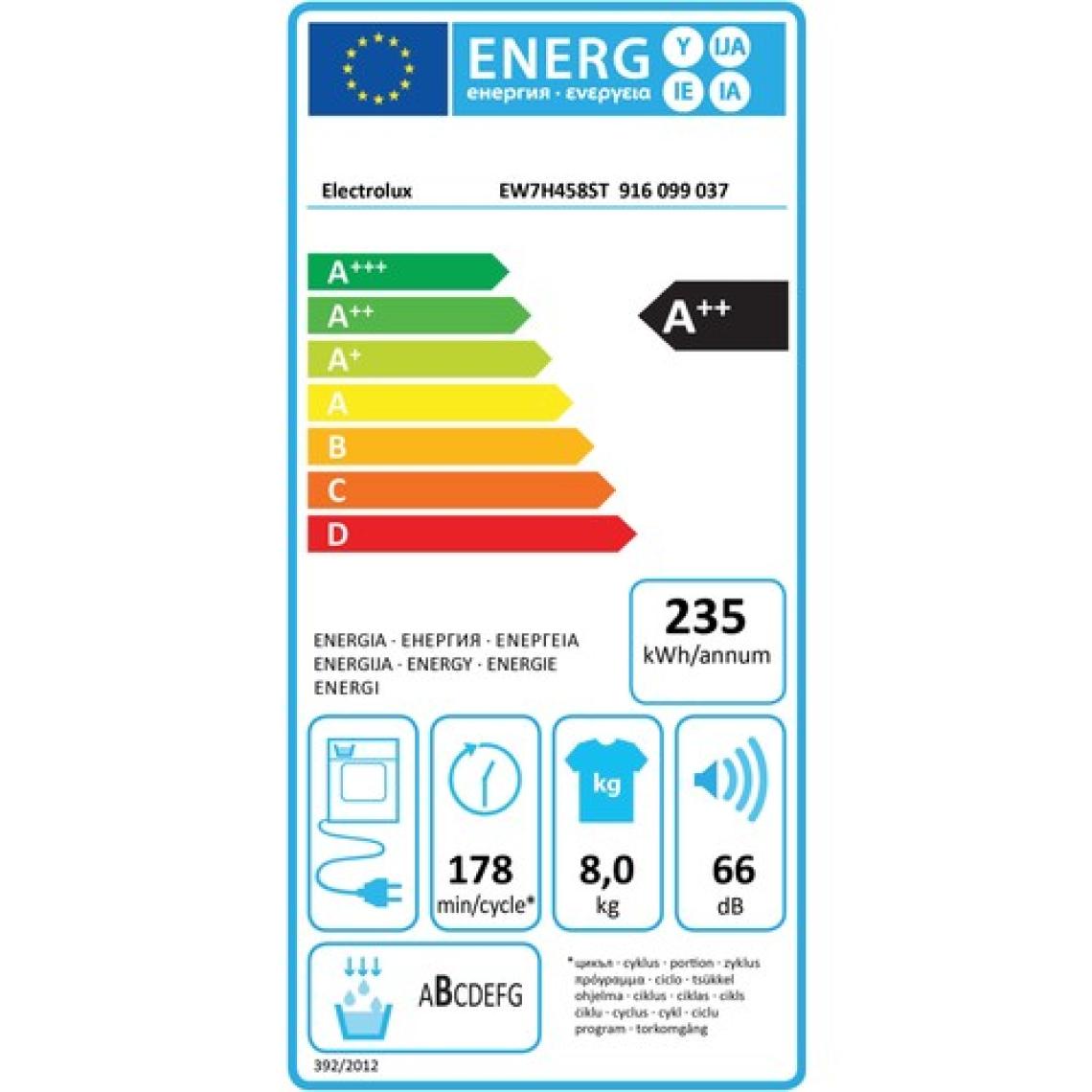 Electrolux EW7H458ST PerfectCare 700 8 kg Isı Pompalı Kurutma  Makinesi