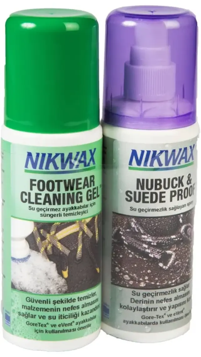 Nikwax İkili Paket Nubuck & Suede Spray + Footwear Cleaning Gel