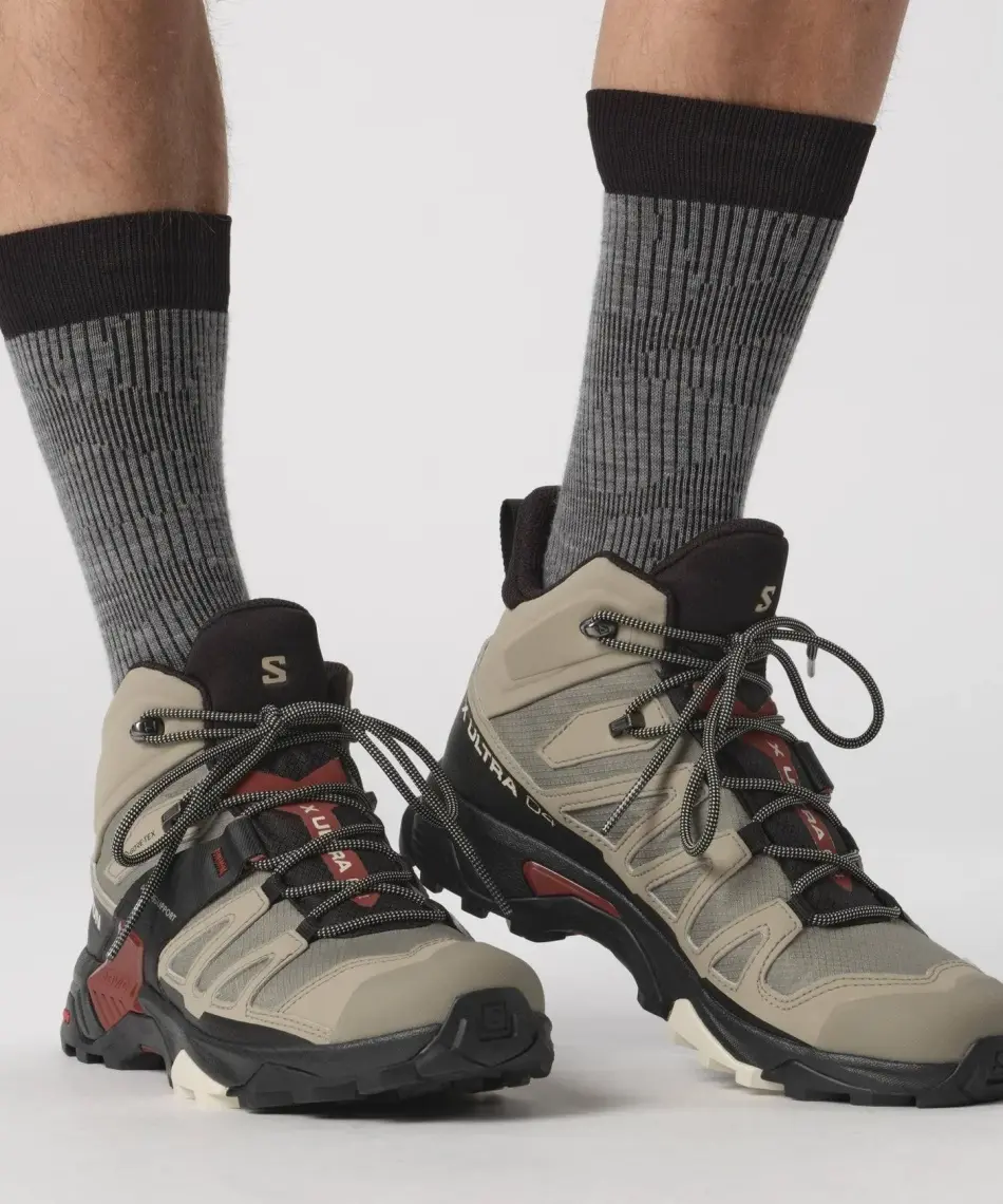 Salomon X Ultra 4 Mıd Gtx Erkek Outdoor Ayakkabı L412941 - Bej
