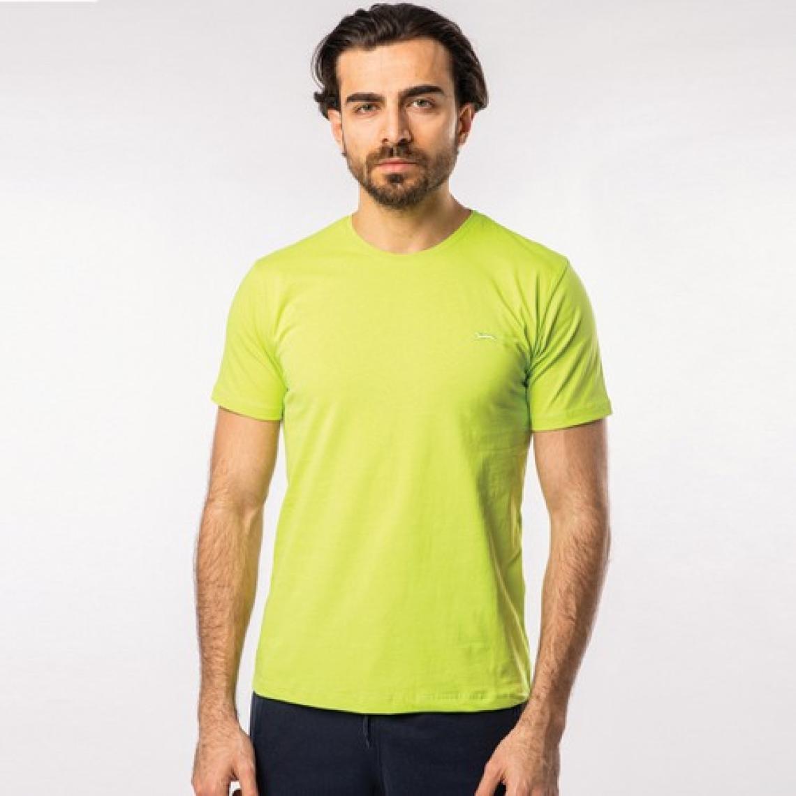 Slazenger SANDER KTN Erkek Tişört Açık Yeşil