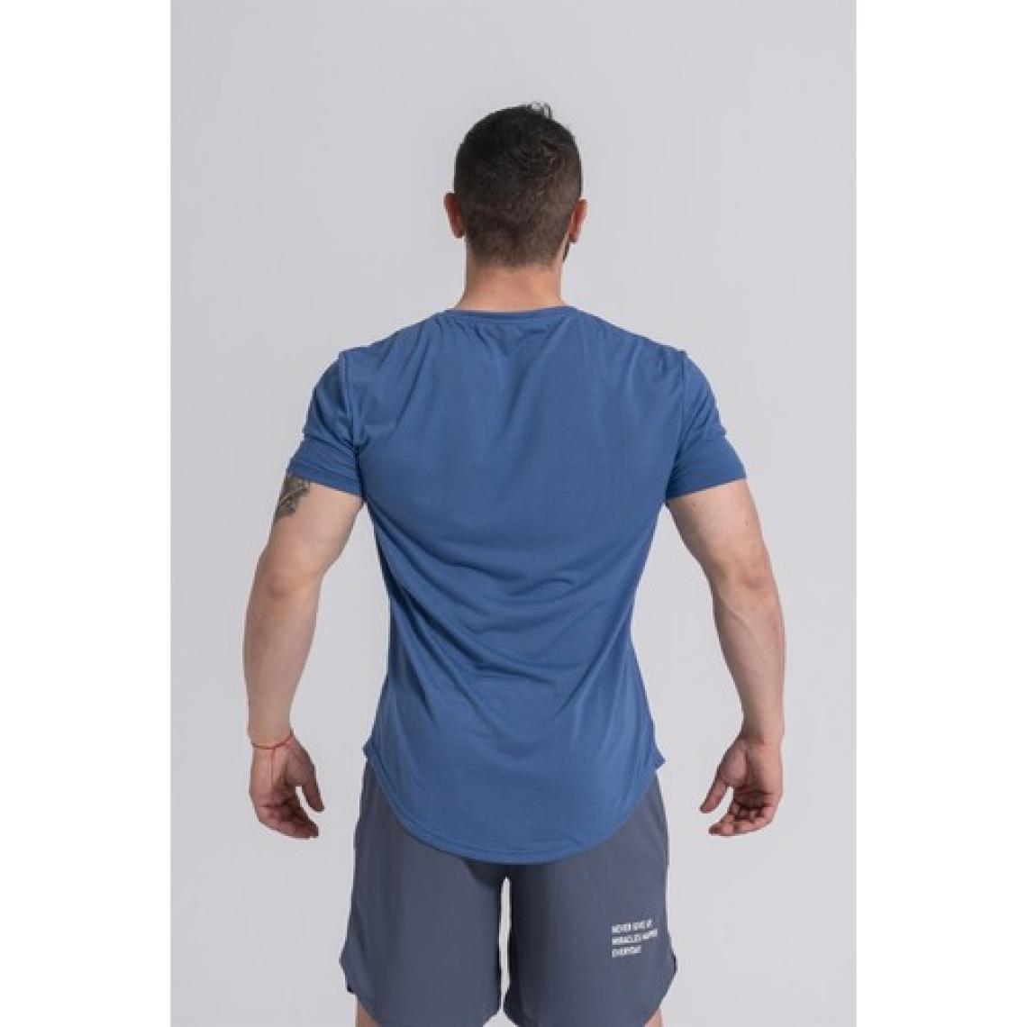 Gymwolves  Erkek Spor T-Shirt  | İndigo | Workout T-Shirt |