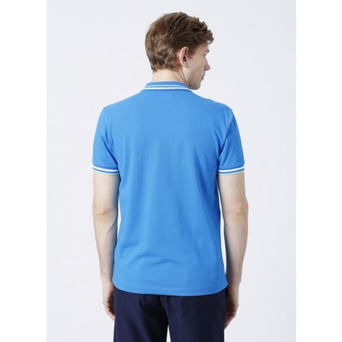 Kappa Logo Maltax 5 Mss Erkek Mavi-Beyaz-Fıstık Yeşili Regular Fit Polo Yaka Tişört