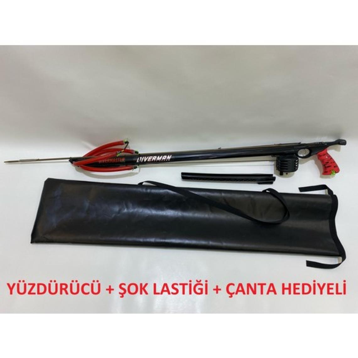 Diverman Divermaster Elite Açık Kafa Çift Lastikli Zıpkın - Yüzdürücü + Çanta + Şok Lastiği