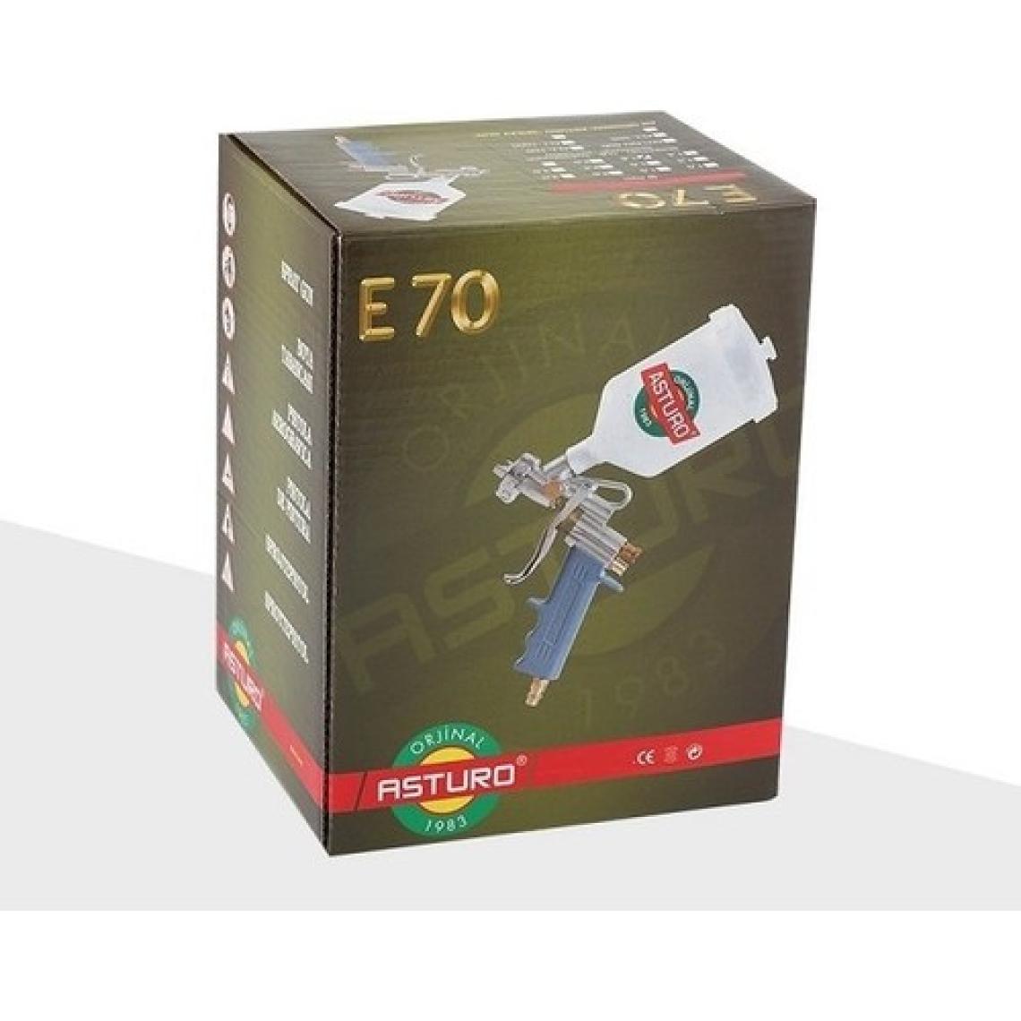 Asturo E70 Boya Tabancası Üstten Depolu 1,2 mm