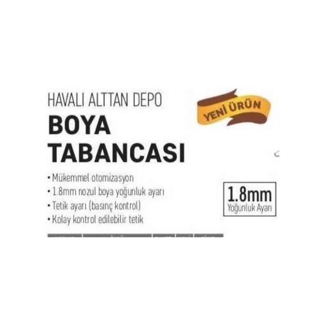 Evim Shopping W-77G Meşem Havalı Alttan Depolu Boya Tabancası 1.8Mm
