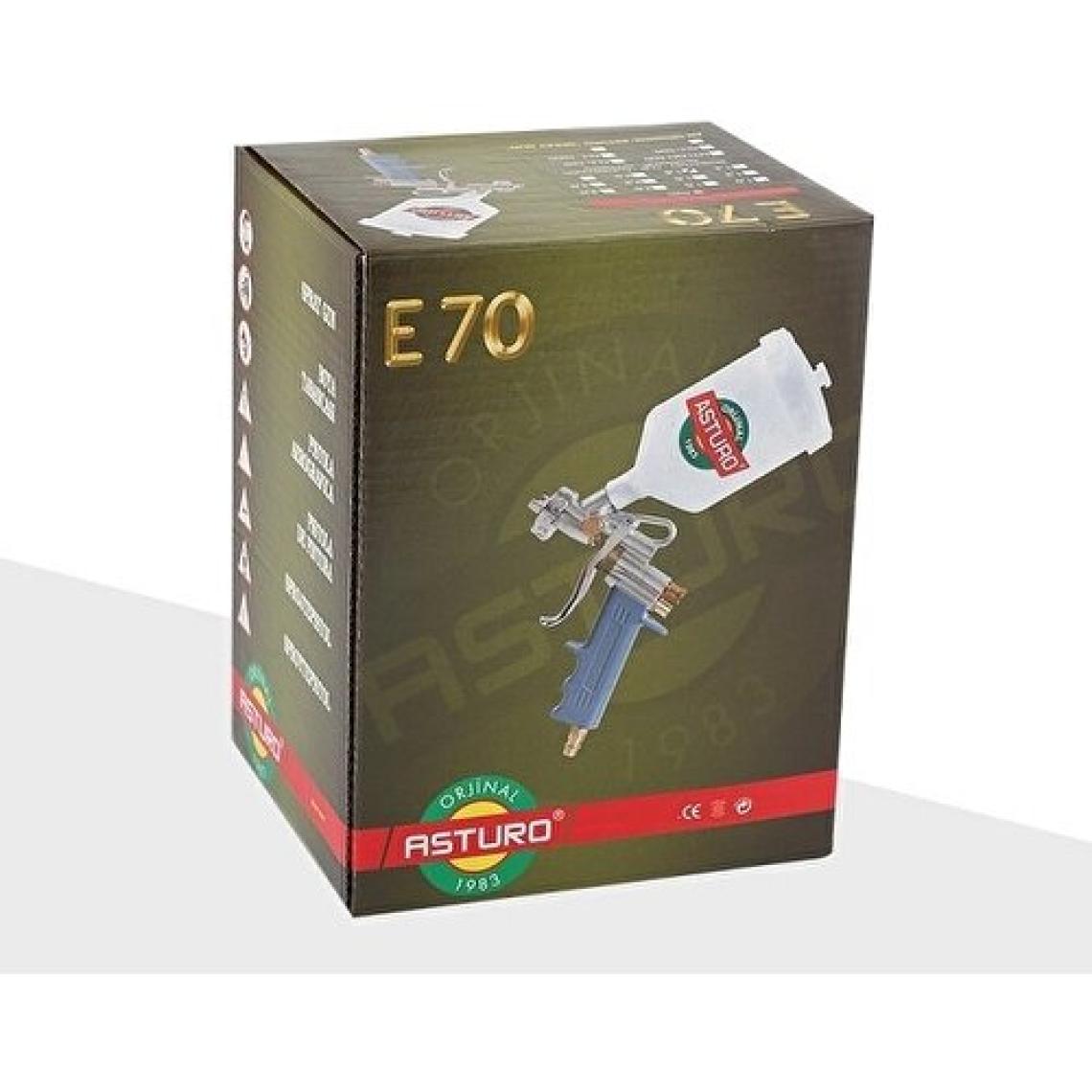Asturo E70 Boya Tabancası Üstten Depolu 3 mm