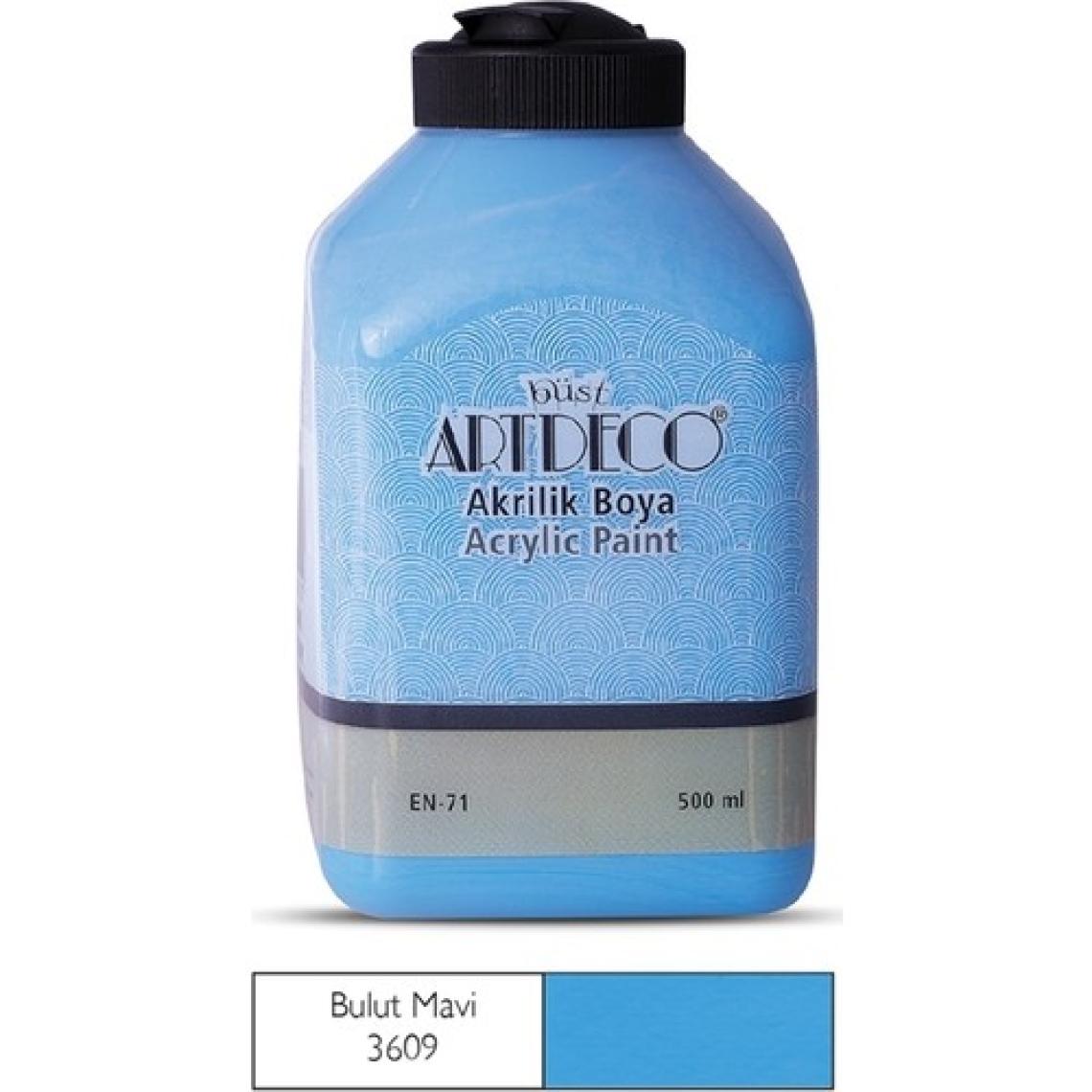 Artdeco Akrilik Ahşap Boyası 500 ml 3609 Bulut Mavi