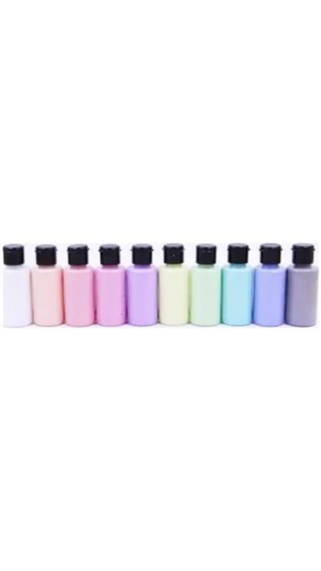 Mona Lisa Chalky Pastel Akrilik Boya 10 Renk x 40 ml + Fırça