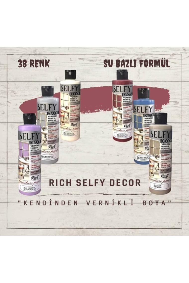 Rich Selfy Decor Vernikli Boya 240 cc - Latte 856