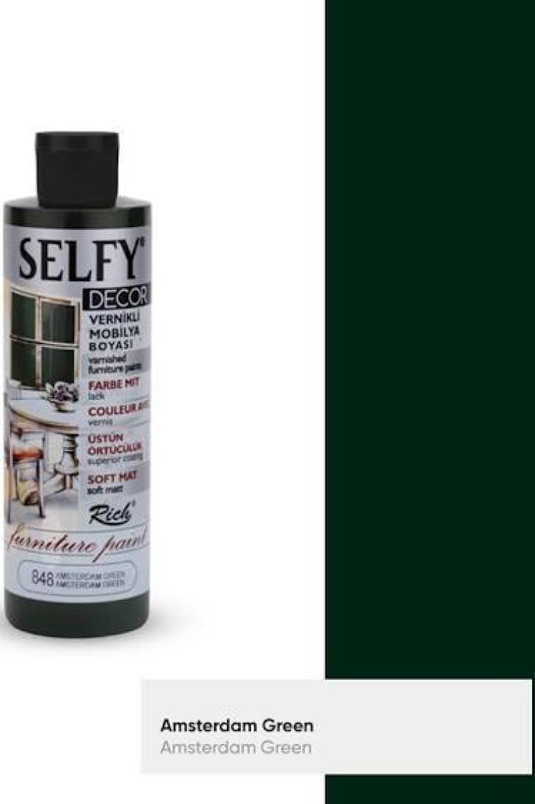 Rich Selfy Decor Vernikli Boya 240 cc - Amsterdam Green 848