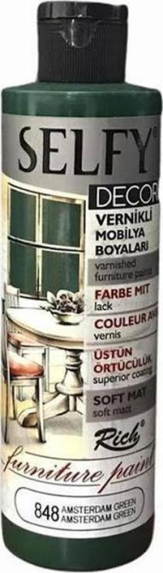 Rich Selfy Decor Vernikli Boya 240 cc - Amsterdam Green 848