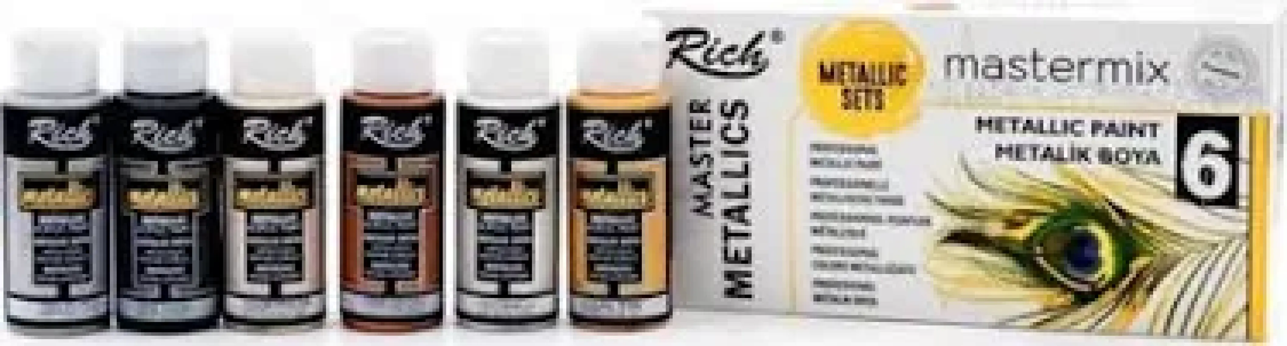 Supertrend Rich Mastermix Akrilik Boya 60CC 6lı Set Metalik Renkler