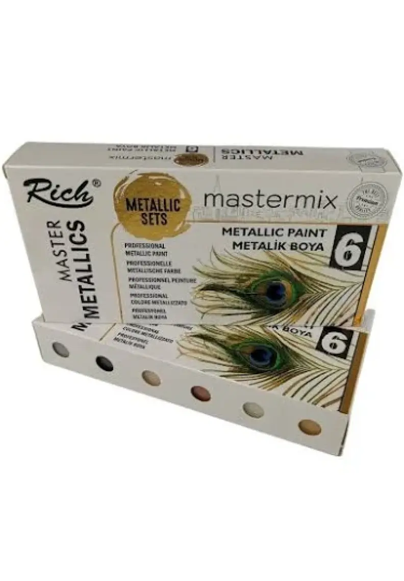 Supertrend Rich Mastermix Akrilik Boya 60CC 6lı Set Metalik Renkler