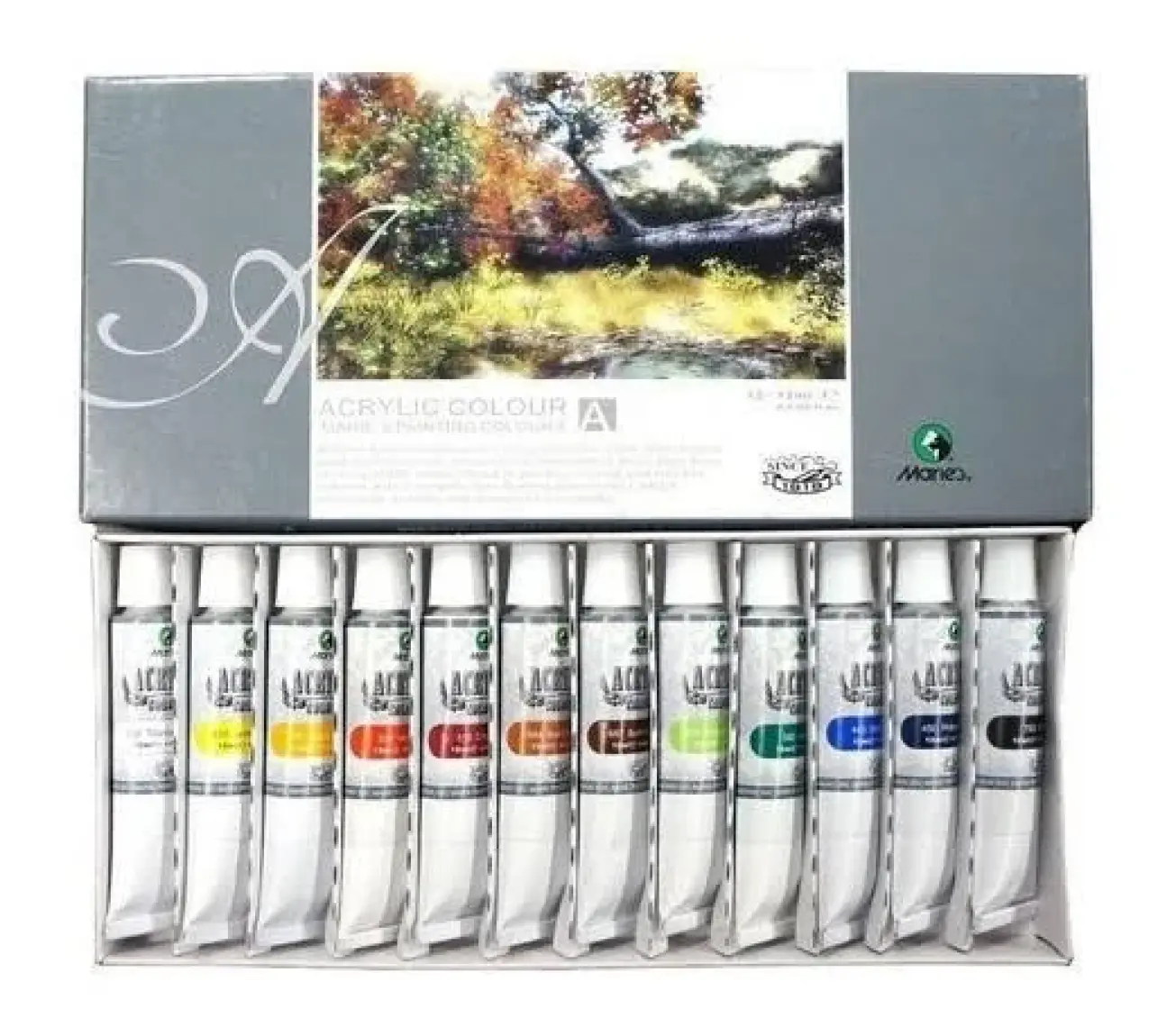 Maries Akrilik Boya Seti 12 ml 12li 812B
