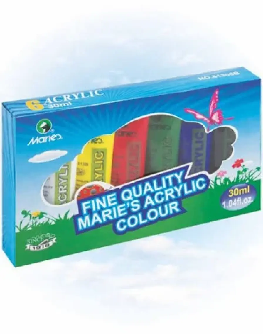 Maries Akrilik Tüp Boya 6X30Ml