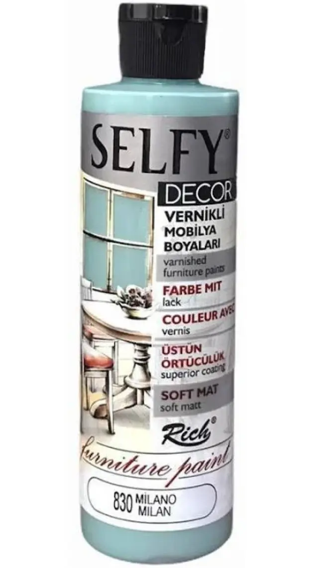 Rich Selfy Decor Vernikli Boya 240 cc - Milano 830