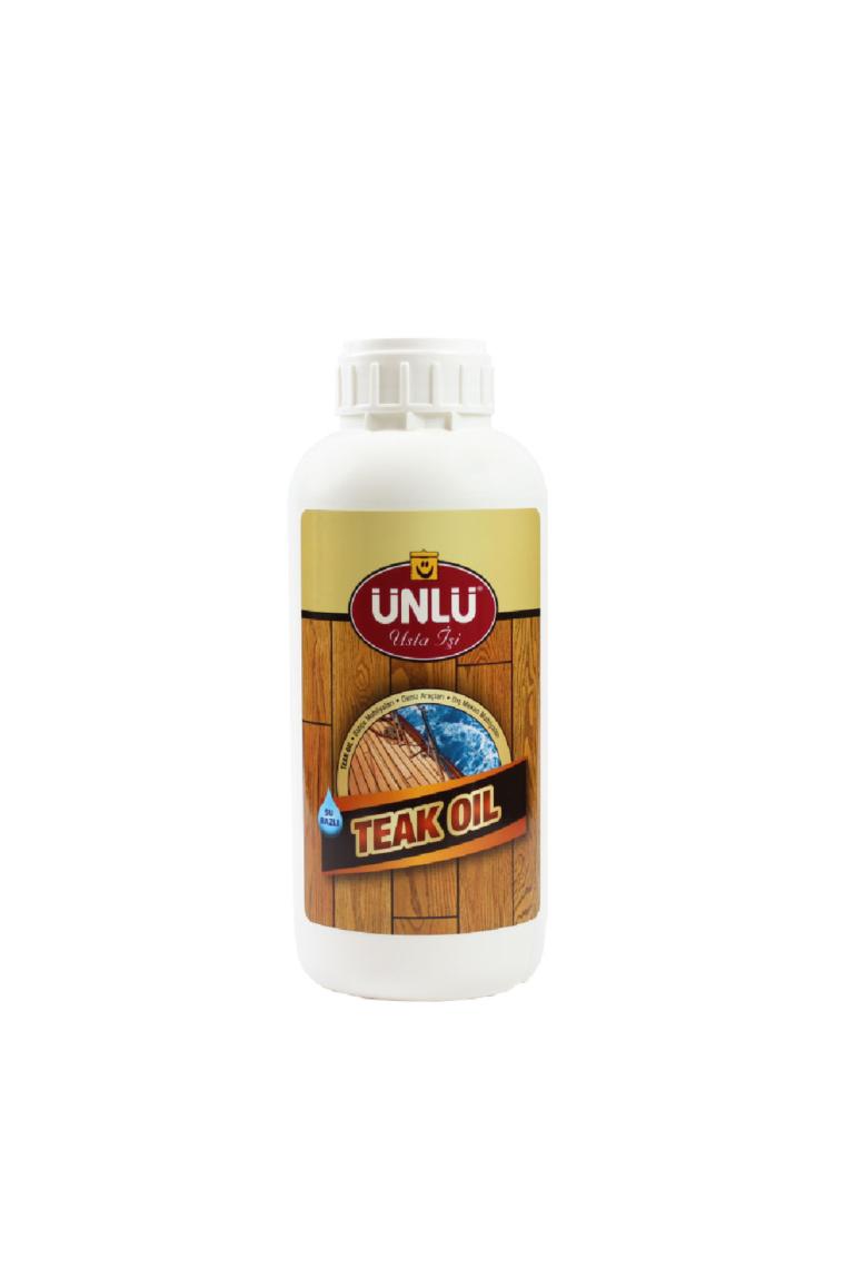 Ünlü Boya Protect Aqua Su Bazlı Teak Oıl (Tik Yağı) 1L