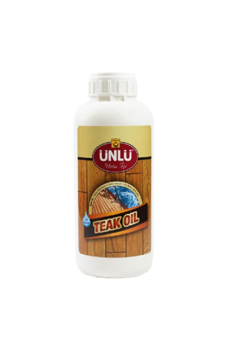 Ünlü Boya Protect Aqua Su Bazlı Teak Oıl (Tik Yağı) 1L