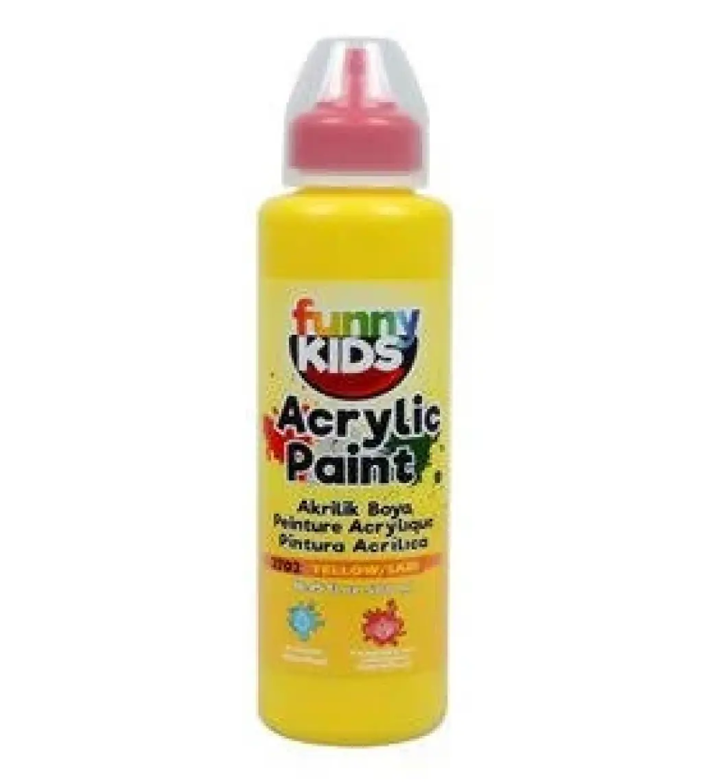 Funny Kids Akrilik Boya 500 ml - 2702 Sarı