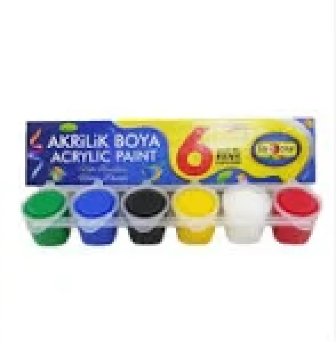 Red Rose Birleşik Set Akrilik Boya 25 Ml. 6 Renk