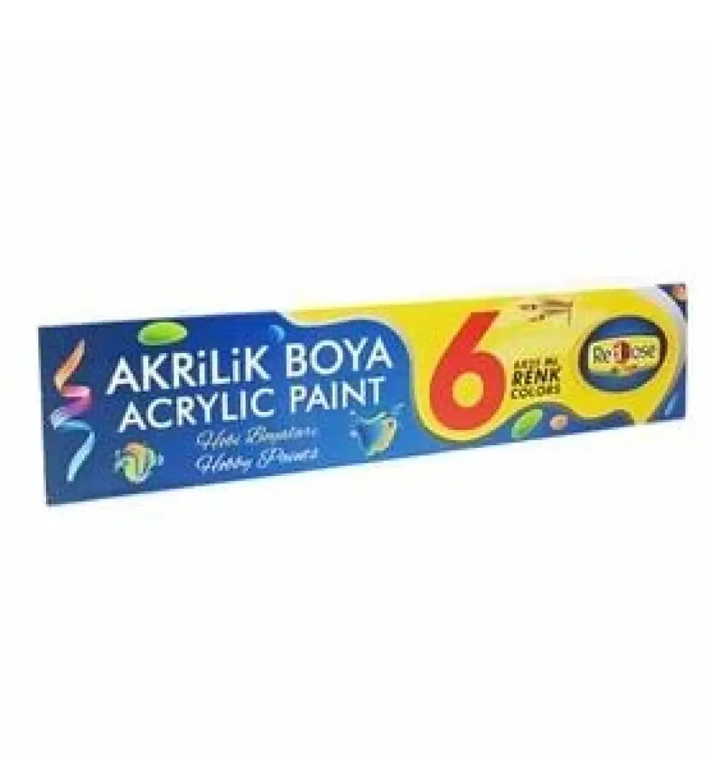 Red Rose Birleşik Set Akrilik Boya 25 Ml. 6 Renk