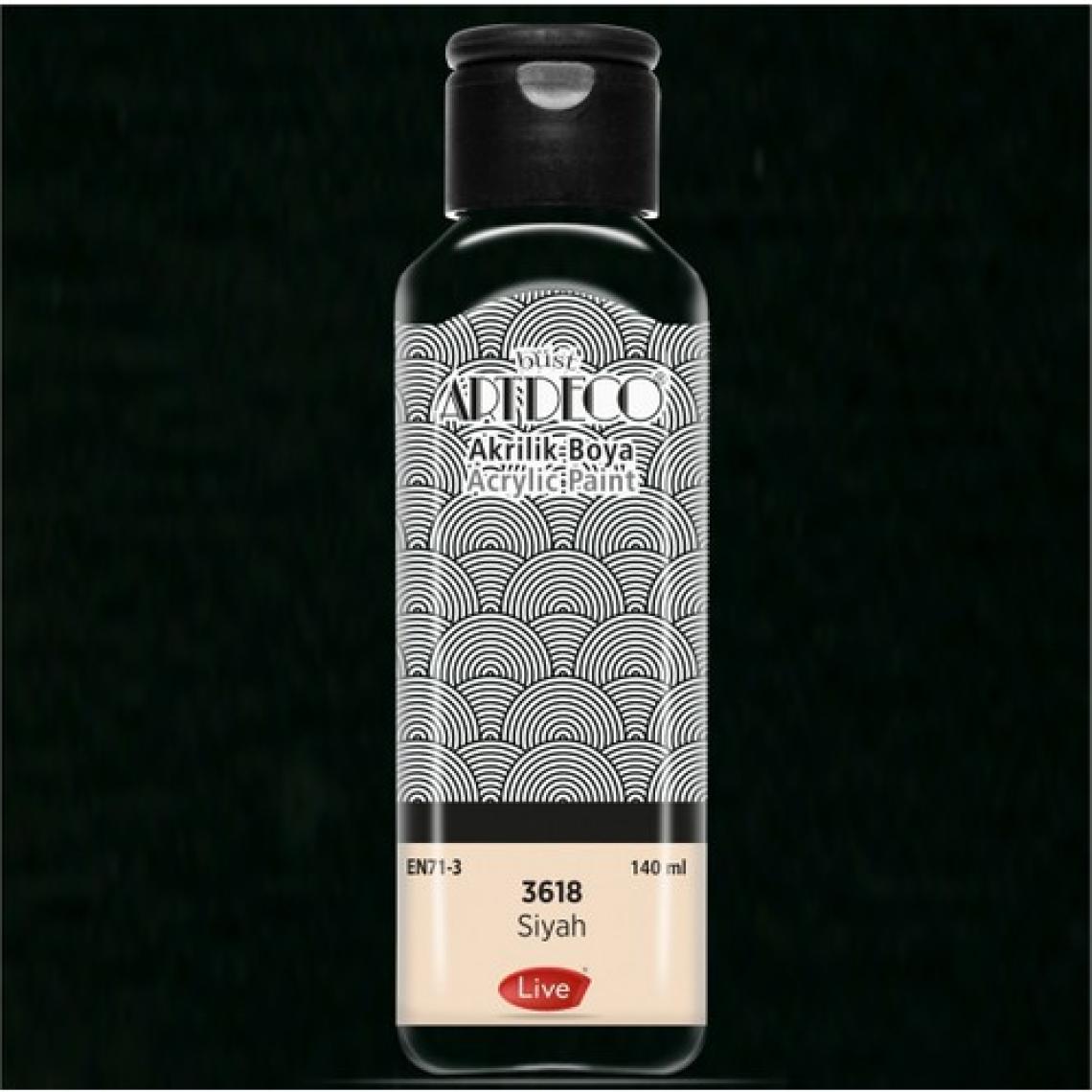 Artdeco Akrilik Boya 140 Ml Siyah
