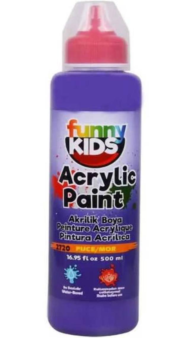 Funny Kids Akrilik Boya 500 ml - 2720 Mor