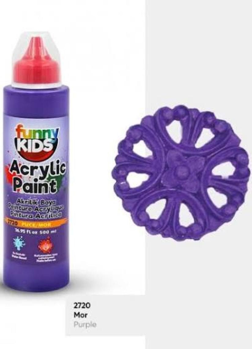 Funny Kids Akrilik Boya 500 ml - 2720 Mor