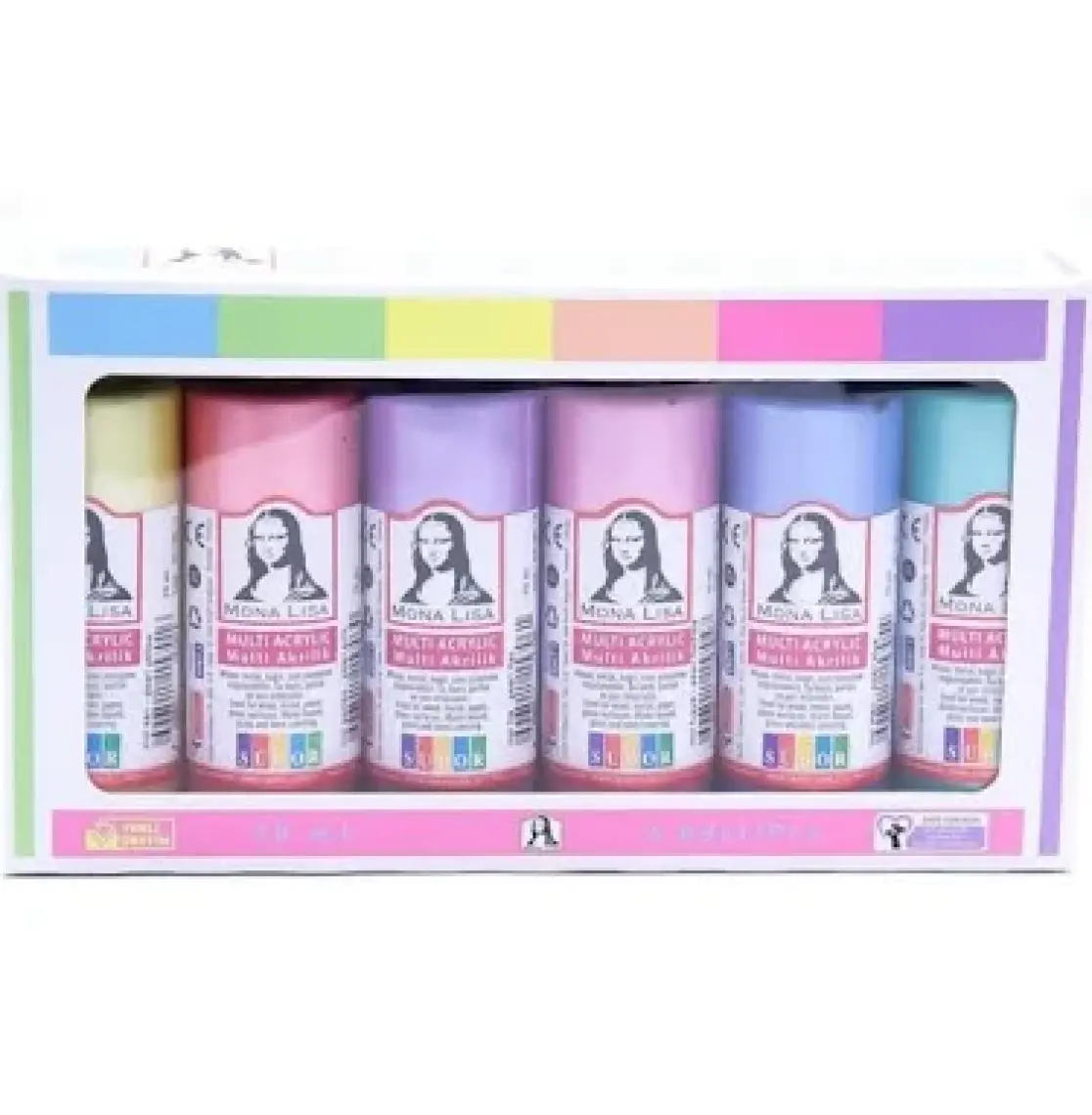 Mona Lisa Chalky Pastel Akrilik Boya 6 x 70 ml