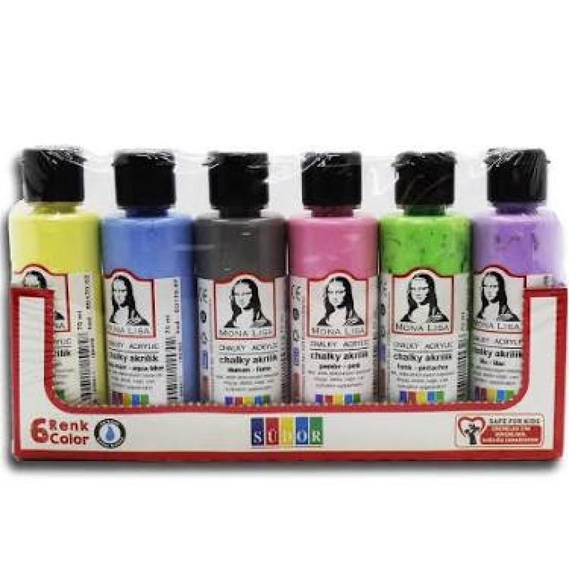 Südor Akrilik Boya 70Ml Chalky 6Lı Sd1006C