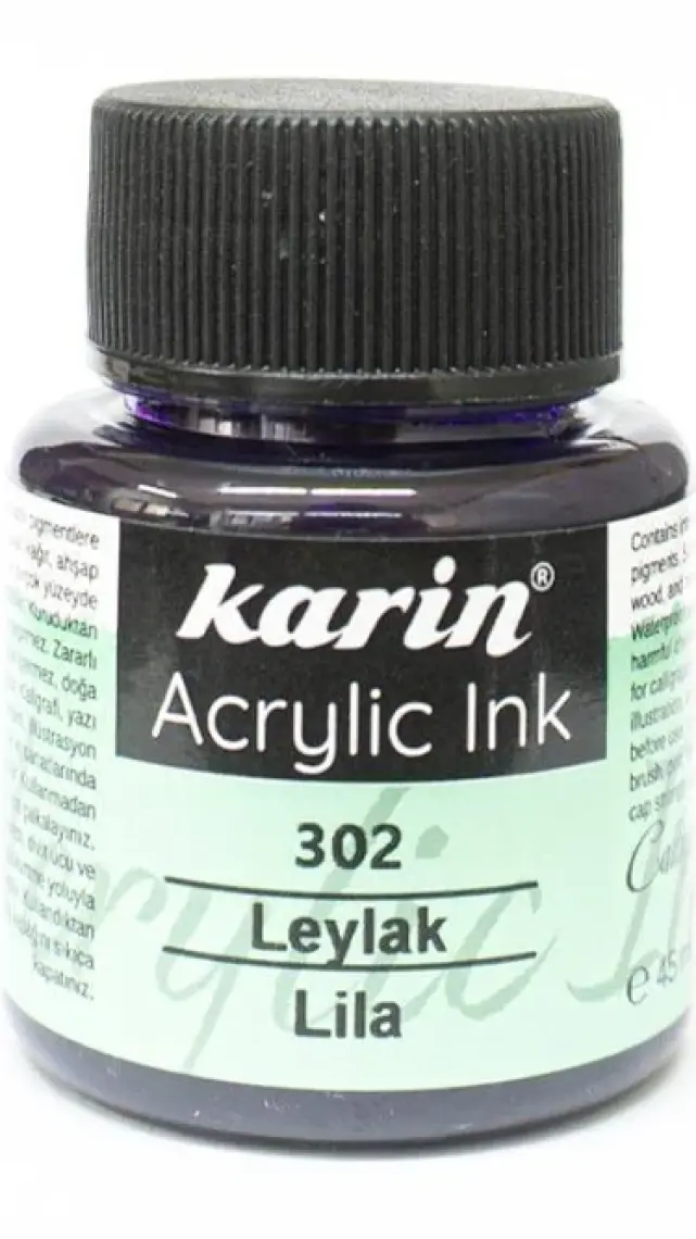 Karin Akrilik Mürekkep 45 ml Mürdüm