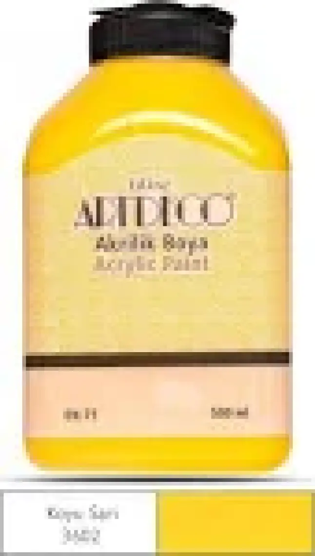 Artdeco Akrilik Ahşap Boyası 500 ml 3602 Koyu Sarı