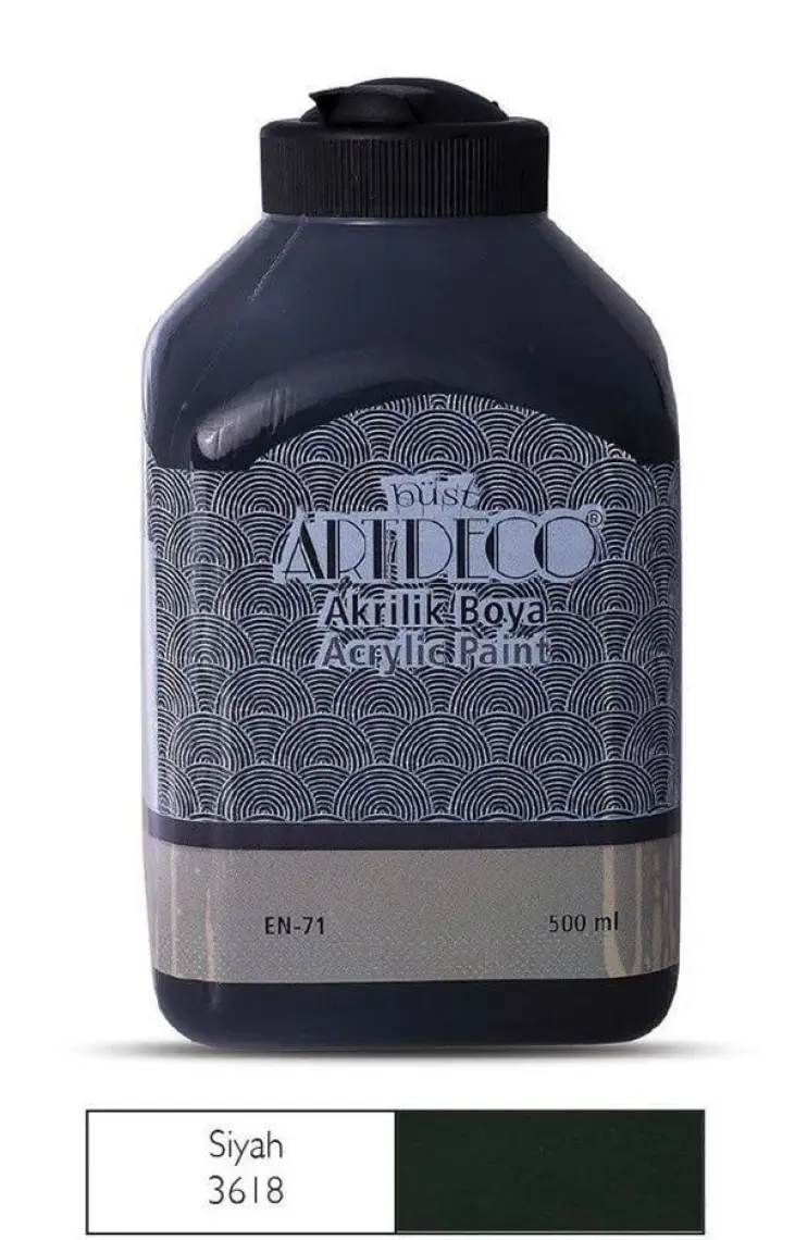Artdeco Akrilik Ahşap Boyası 500 ml 3602 Koyu Sarı