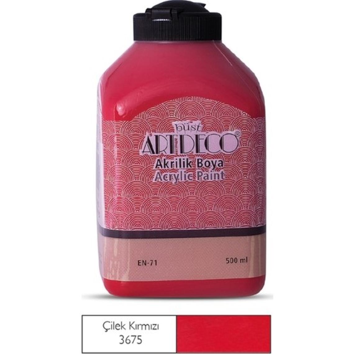 Artdeco 3675 Çilek Kırmızısı 500 ml Akrilik Boya