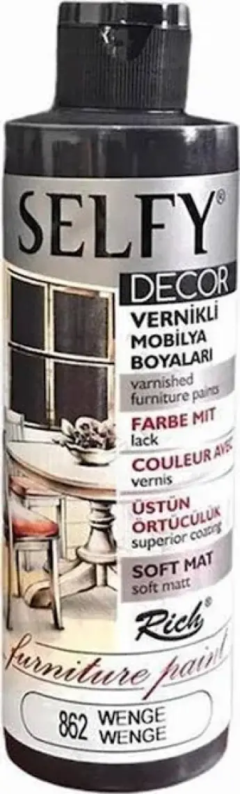 Rich Selfy Decor Vernikli Boya 240 cc - Wenge 862