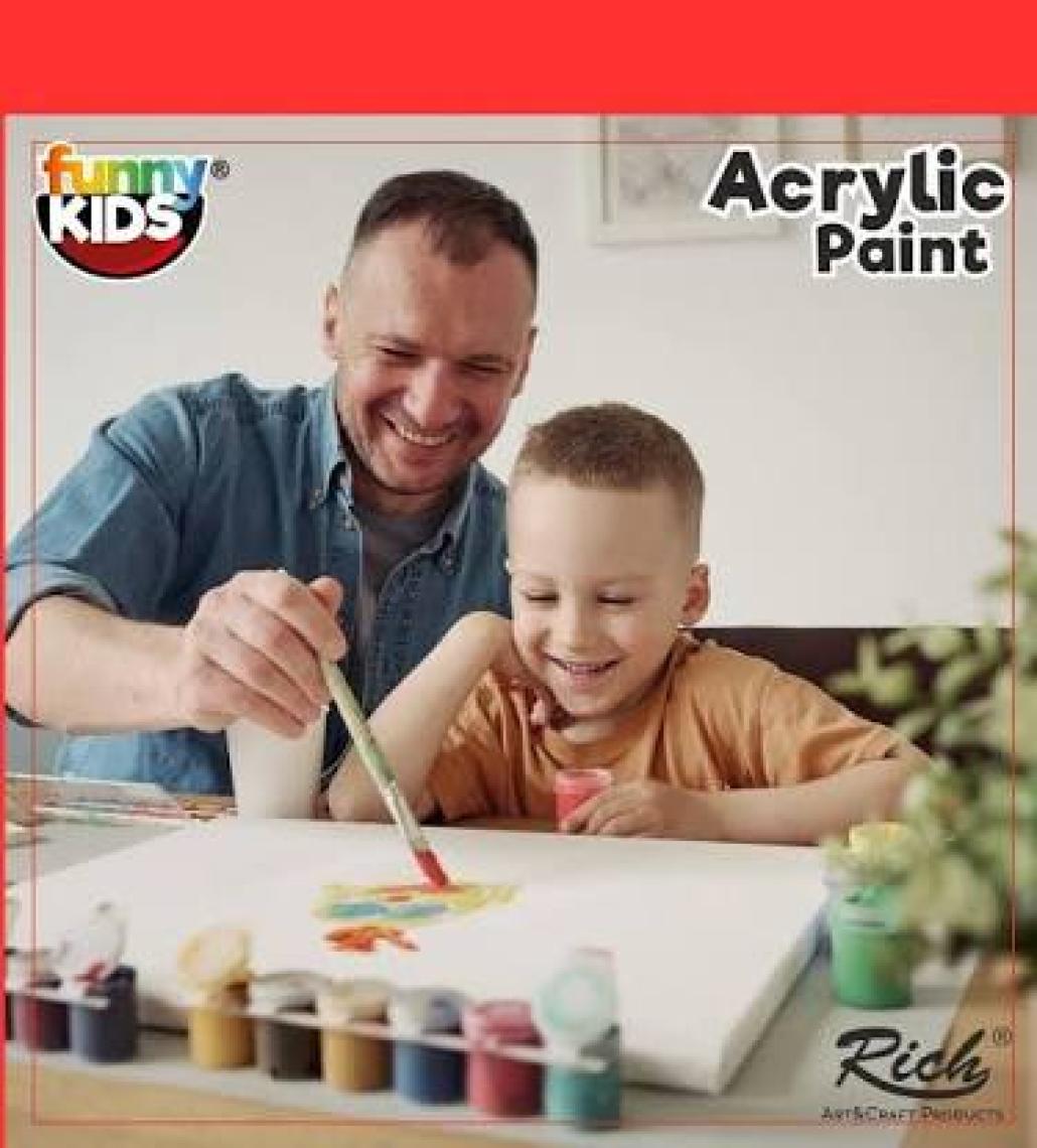 Funny Kids 1550 Akrilik Boya 12 x 25 ml
