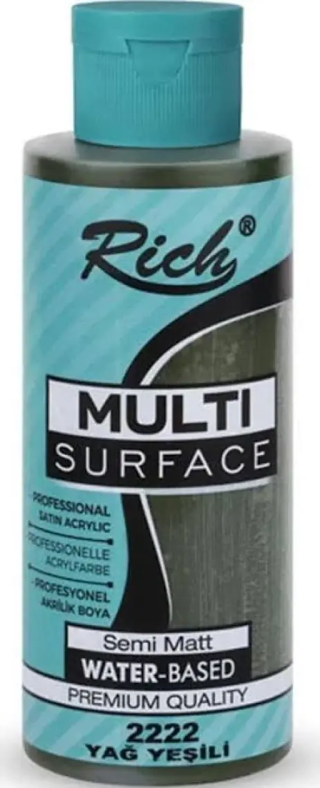 Avmdepo Rich Multi Surface 2222 Yağ Yeşili Akrilik Boya 120 cc