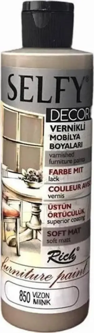 Rich Selfy Decor Vernikli Boya 240 cc - Vizon 850