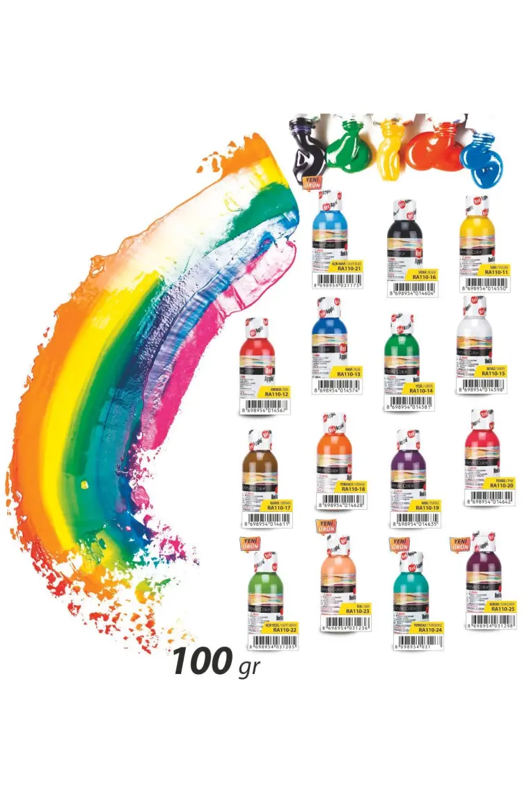Red Apple  RA150-15 Akrilik Boya 500 g Beyaz