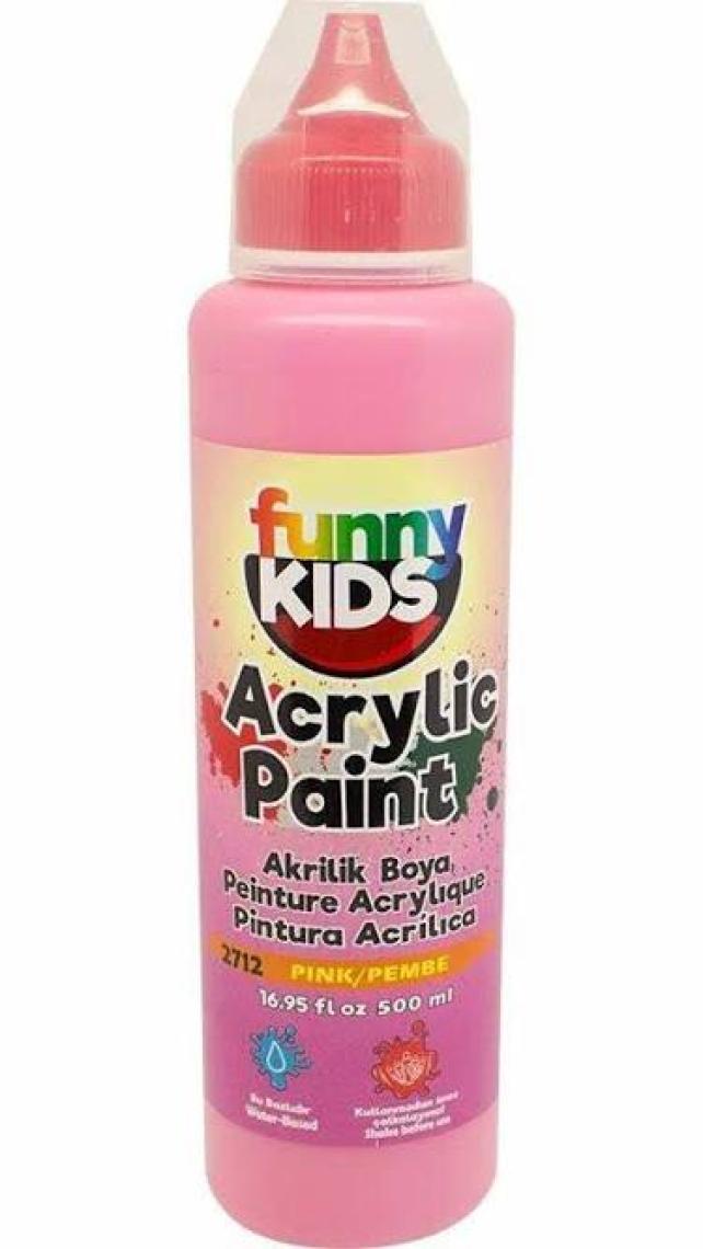 Funny Kids Akrilik Boya 500 ml - 2712 Pembe