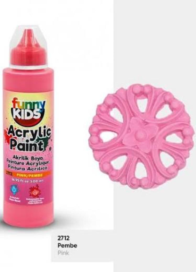 Funny Kids Akrilik Boya 500 ml - 2712 Pembe