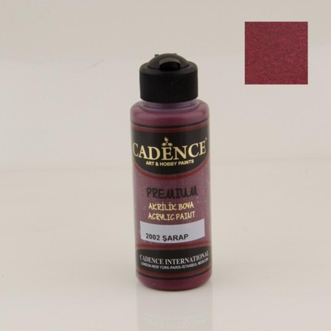 Cadence Premium Akrilik Boya 2002 - Şarap 120 ml