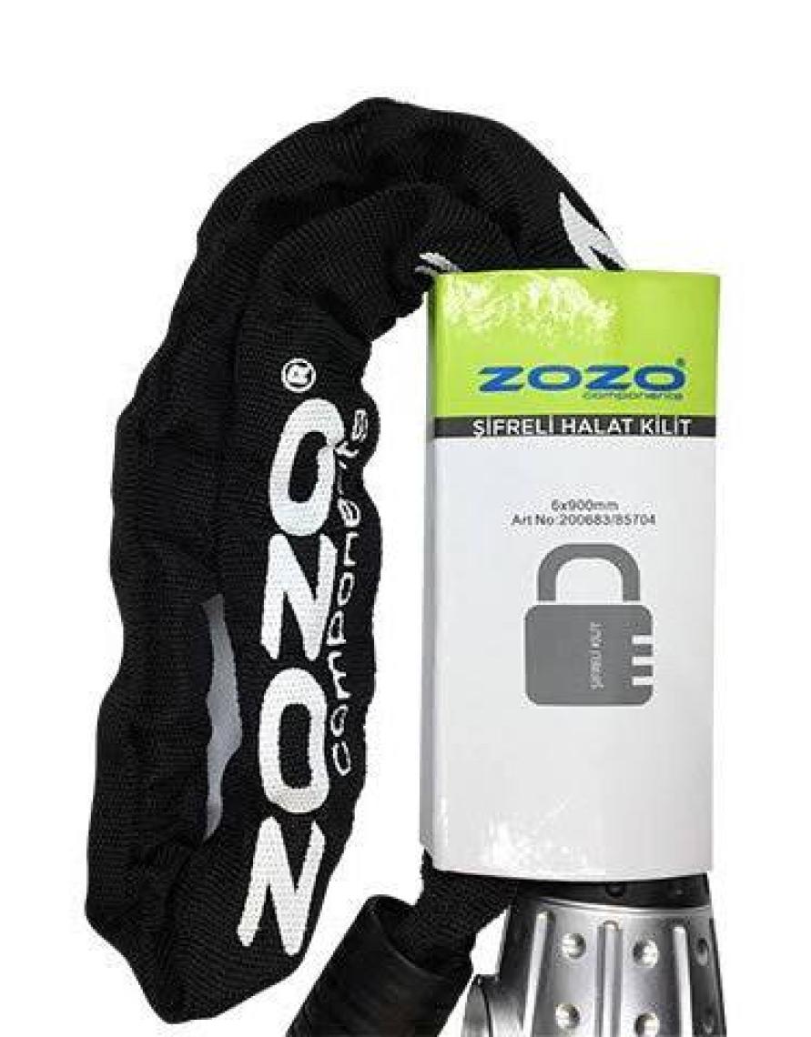 Zozo Bisiklet Anahtarlı Zincir Kilit 90CM - 6mm Kalınlık