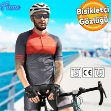 Bisiklet Gözlüğü Uv Korumalı Ayarlanabilir Bisikletçi Gözlük Füme S900