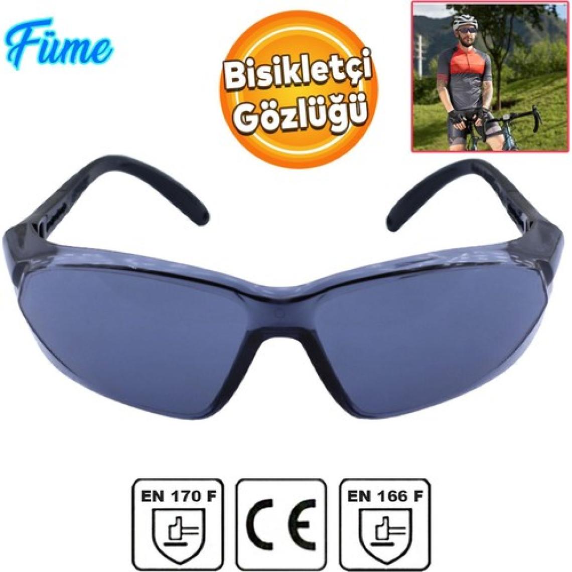 Bisiklet Gözlüğü Uv Korumalı Ayarlanabilir Bisikletçi Gözlük Füme S900