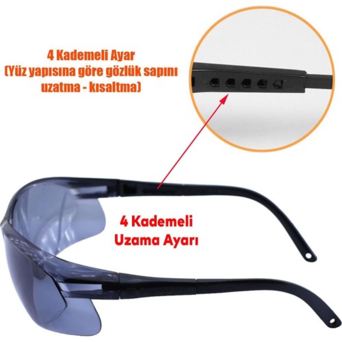 Bisiklet Gözlüğü Uv Korumalı Ayarlanabilir Bisikletçi Gözlük Füme S900