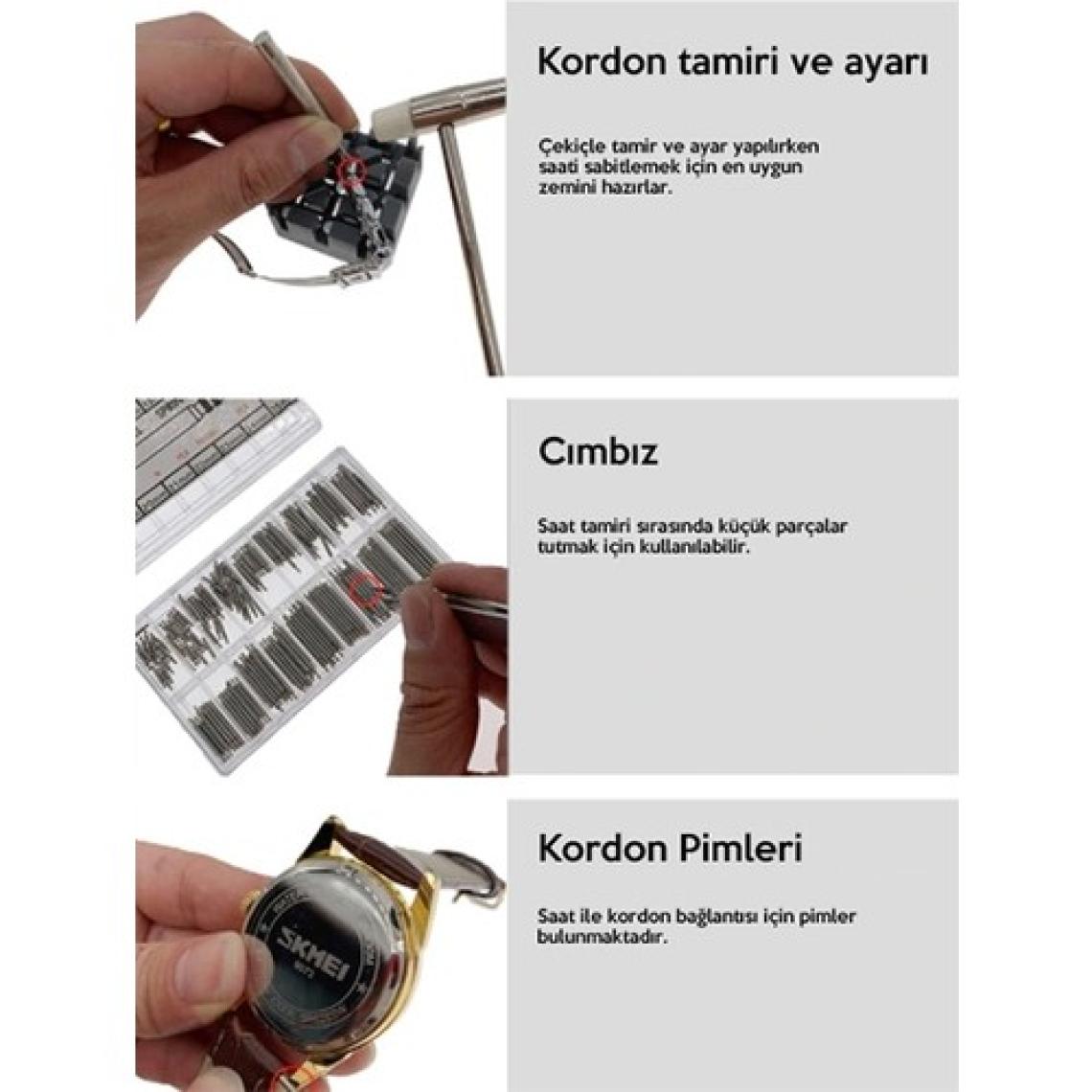 Ally SC8005 147 Parça Profesyonel Saat Tamir Takımı Set