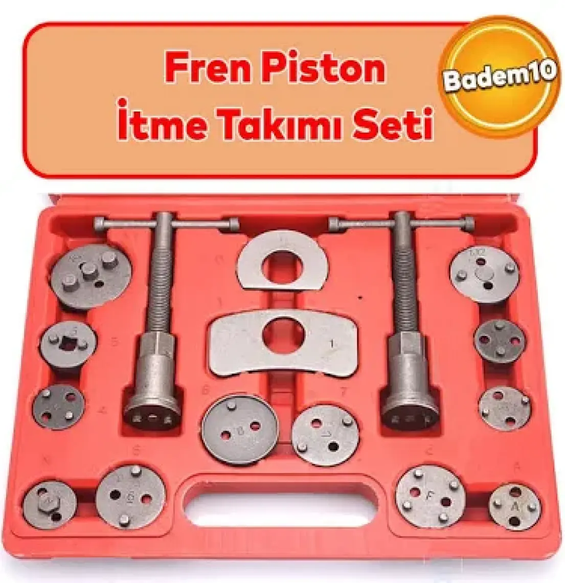 Rico Araba Araç Otomobil Oto Tamir Fren Bakım Rico 013-KK1125 12 Parça Fren Pistonu İtme Seti Takımı